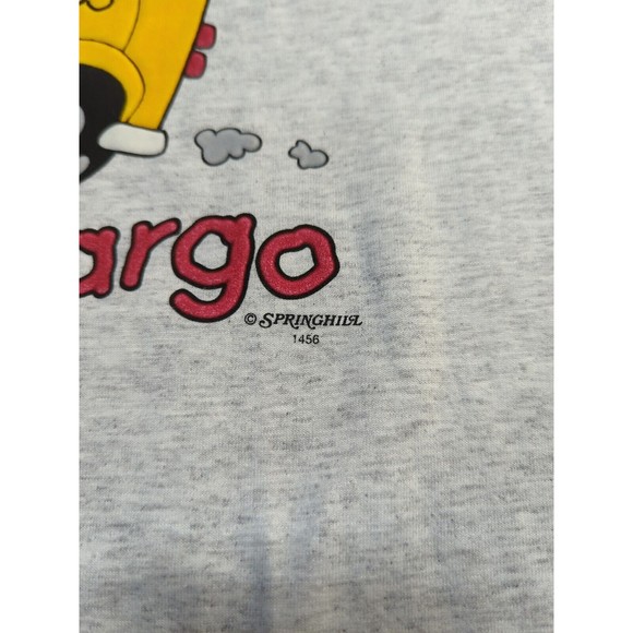 VTG School Bus Drivers Carry Precious Cargo Puff Print Single Stitch Shirt 2XL - Picture 6 of 6